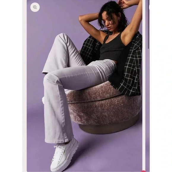 NWT Free People Jayde Flare Jeans High Rise We The Free in Lavender Purple 27 - Picture 3 of 14